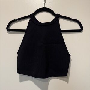 Babaton Black Halter Tank Top